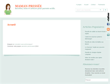 Tablet Screenshot of mamanpressee.com